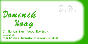 dominik woog business card